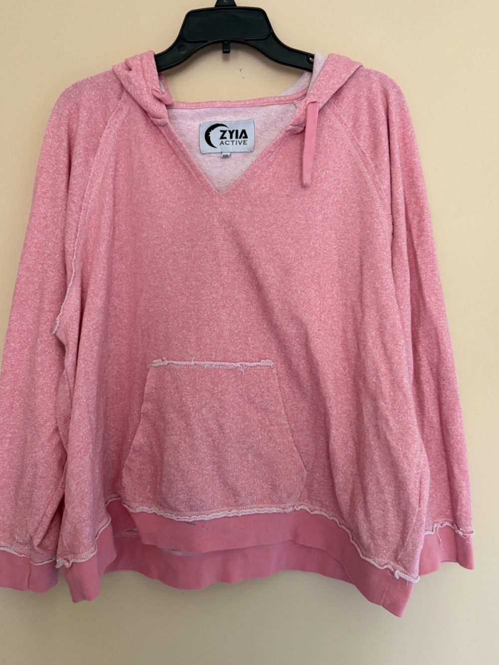 ZYIA Pink Hooded Pullover Sweatshirt